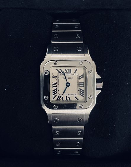 Montebelluna - Via Dante Alighieri, 1 - Orologio Cartier Donna SANTOS DE CARTIER in Acciaio W20056D6-15XXXXXXXXQX - W20056D6-15XXXXXXXXQX
